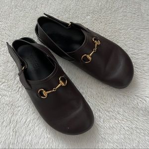 Gucci Horsebit river leather slippers